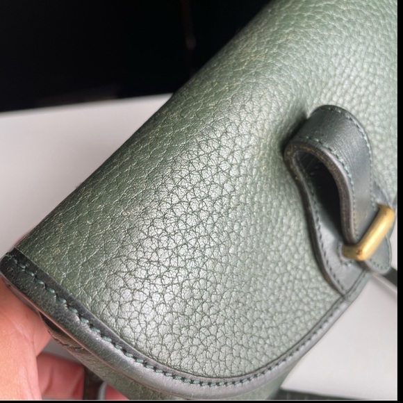 Dooney and Bourke awl leather IVY green  Mini crossbody belt bag wallet - Picture 11 of 15